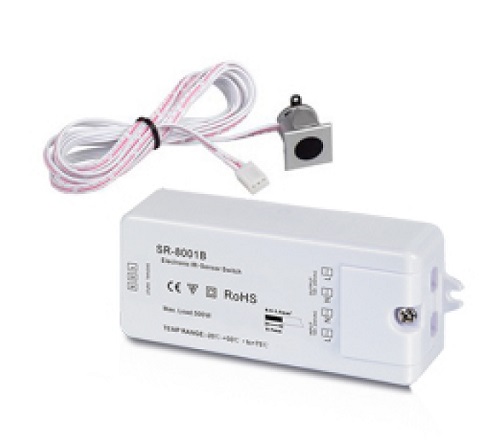 ИК-выключатель SW-Group открытие-закрытие двери Серебро 220В SR-8001B фото ИК-выключатель SW-Group открытие-закрытие двери Серебро 220В SR-8001B картинка